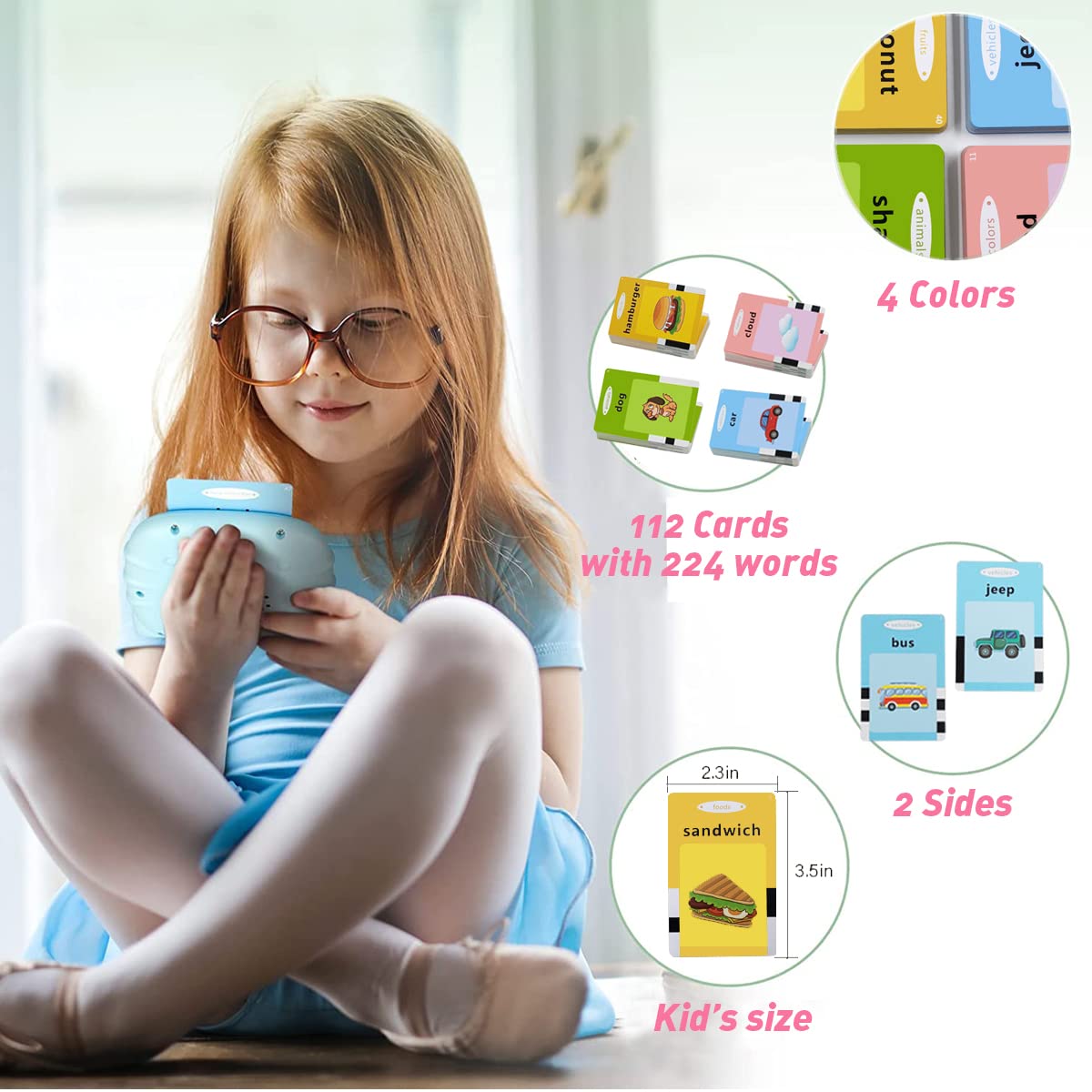 Satxtrem Children Preschool Cards For 2 3 4 5 6 Kids, Pocket Speech Autism Sensory Toys For Autistic Children, Toddler Learning