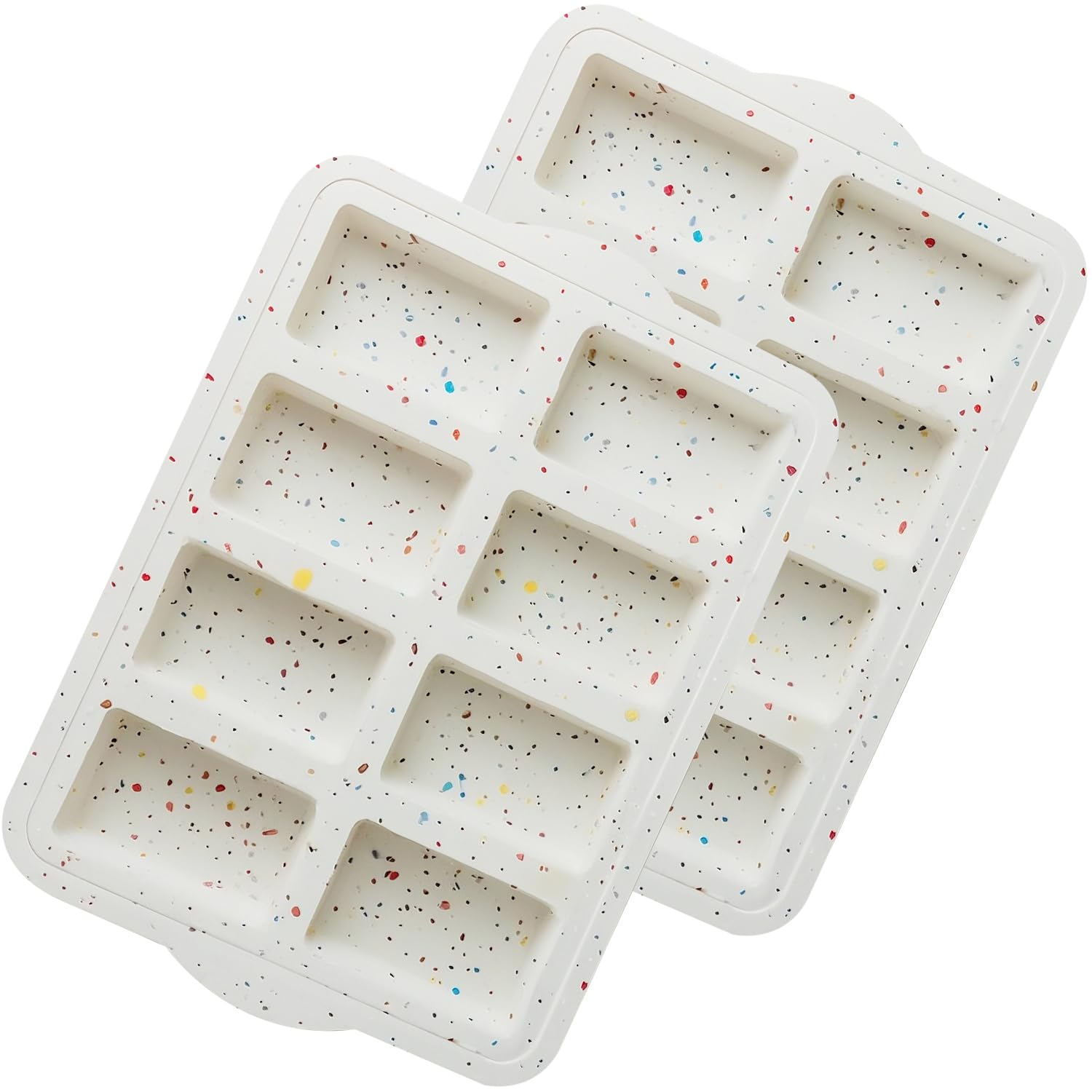AVIDON Silicone Mini Loaf Pans, Nonstick silicone baking molds for baking small cakes, loaf, bread, 8 Cavity small Meatloaf Pans