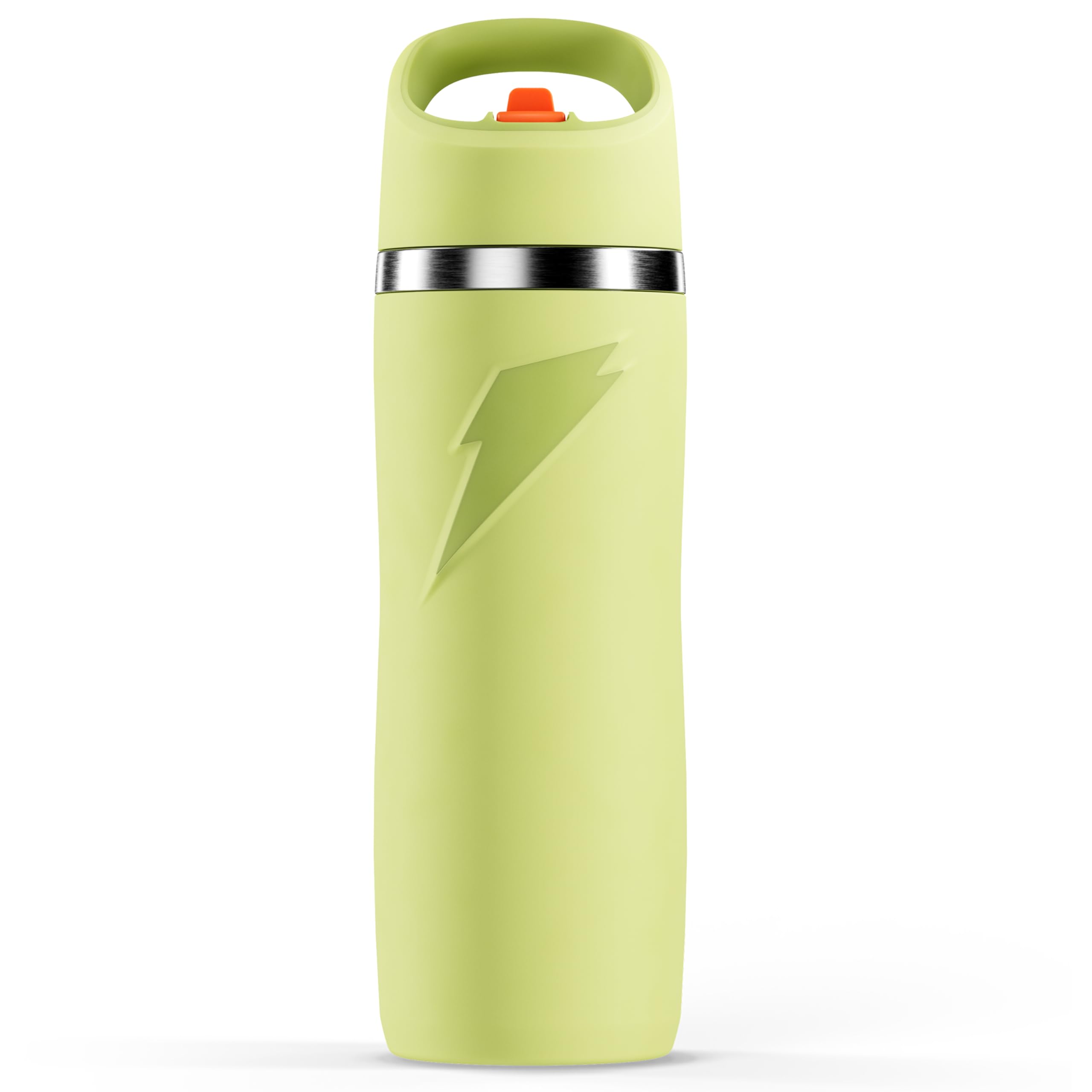 Gatorade  Overtime  22oz Stainless Steel Water Bottle, Straw Cap, Yellow