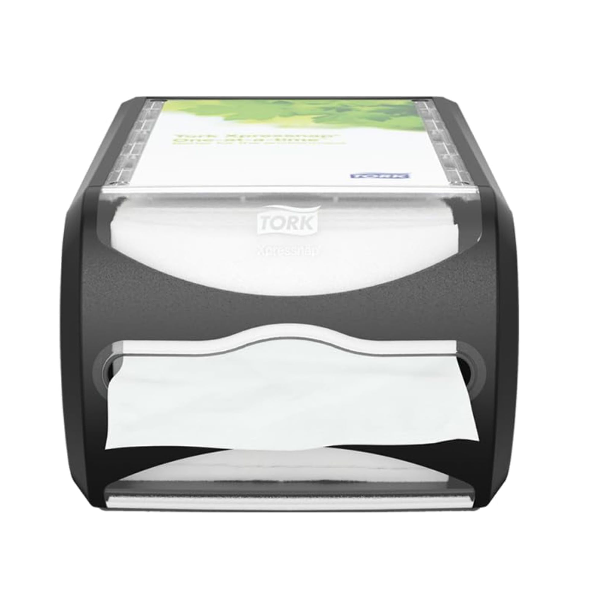 Tork Xpressnap Counter Napkin Dispenser Black N4, Versatile Design, Signature Range, 5.7'' X 7.5'' X 12.1'', 6432000