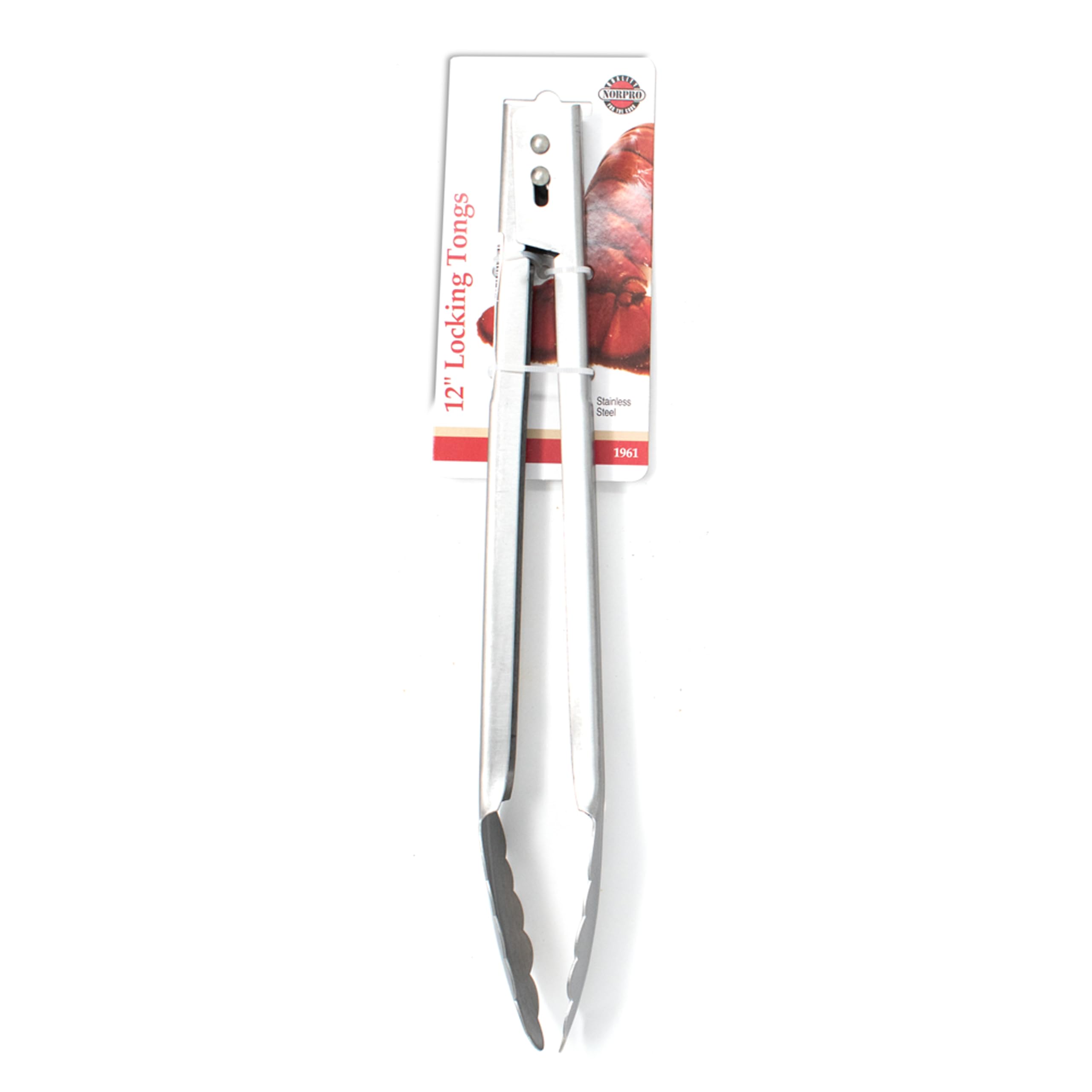 Norpro Nor-1961 12'' S/S Deluxe Locking Tong