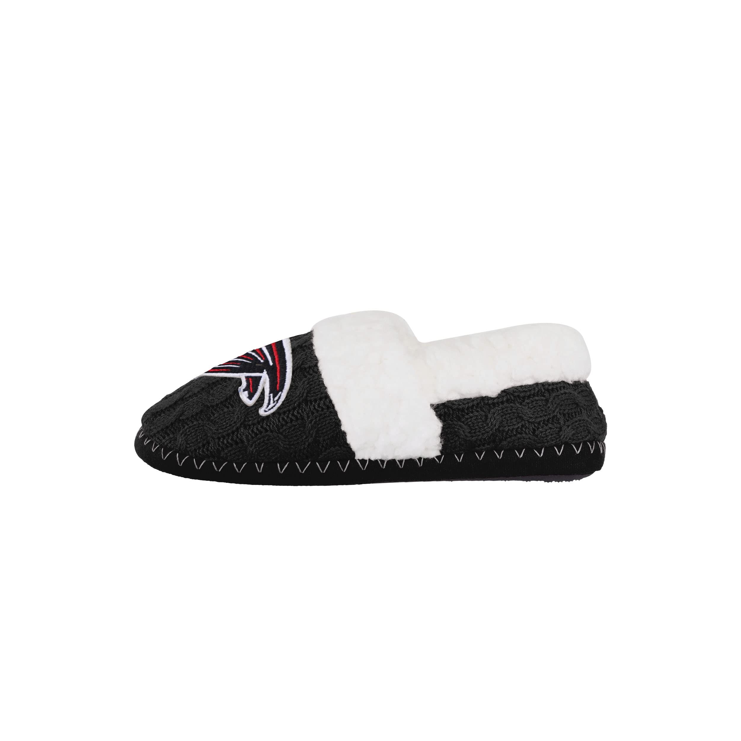 Atlanta Falcons Nfl Nfl Womens Team Color Moccasin Slipper - M