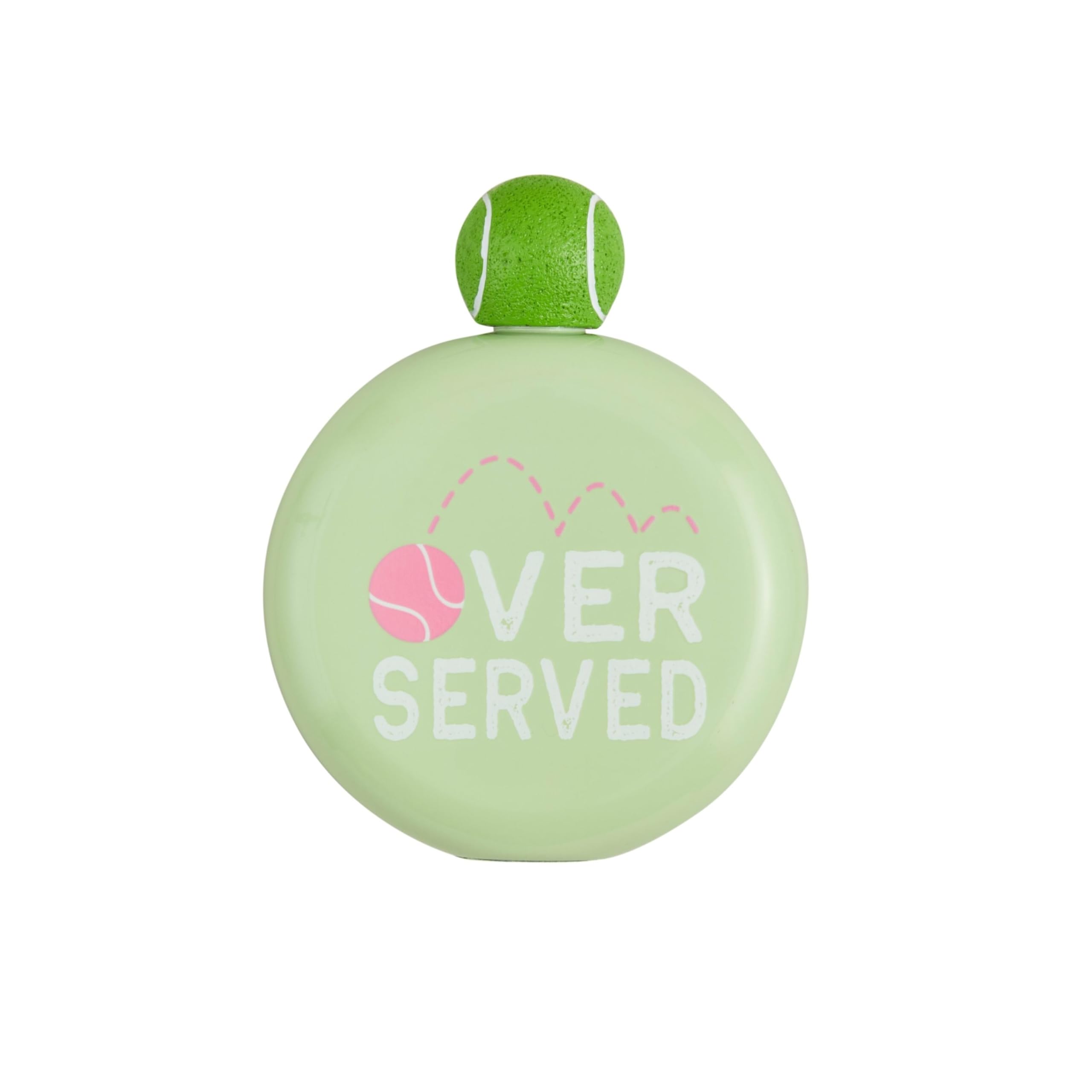 Mud Pie Green Pro Shop Flask; 5 oz