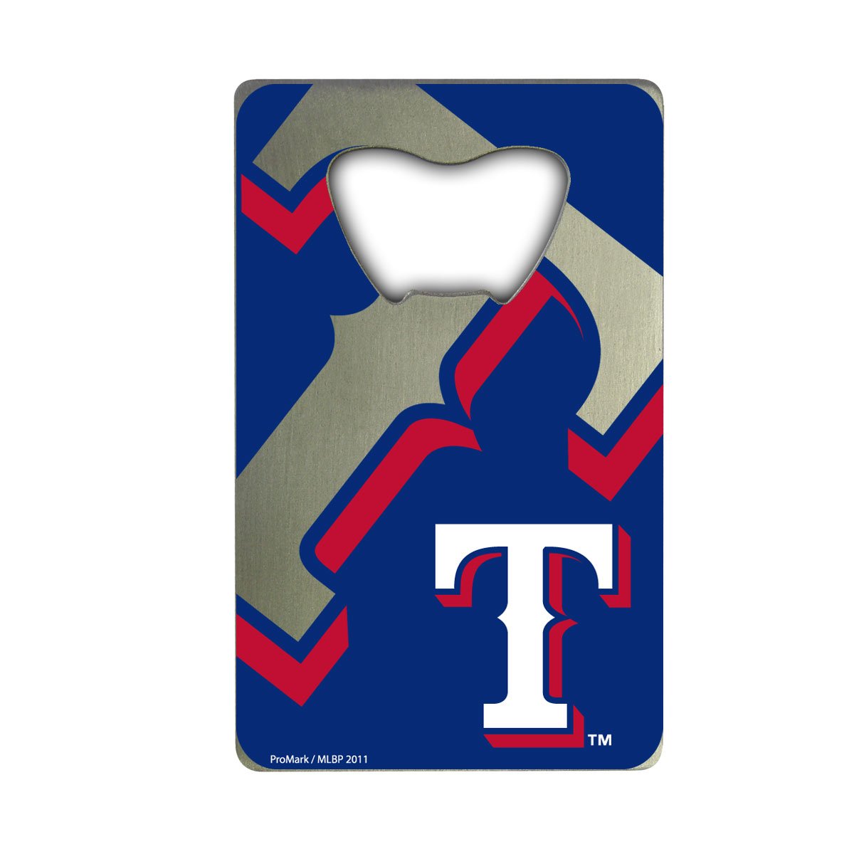 Fanmats 62540 Texas Rangers Credit Card Style Bottle Opener - 2A X 3.25