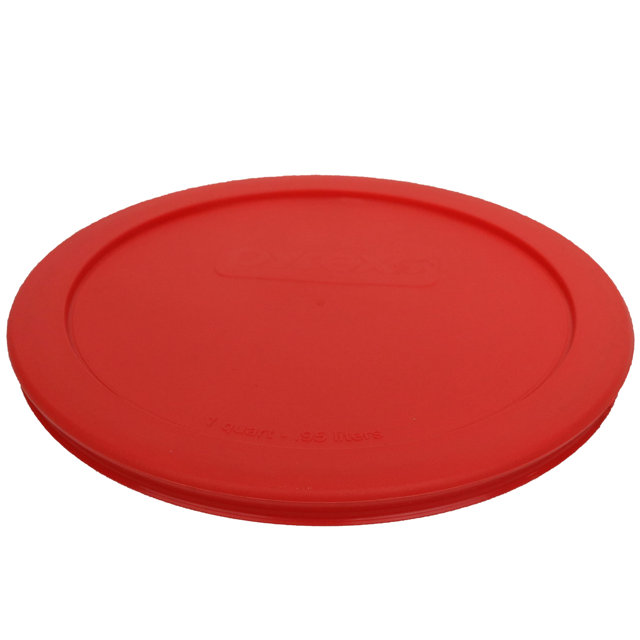 Pyrex 322-Pc 1Qt Red Round Mixing Bowl Pastic Lid Made In The Usa