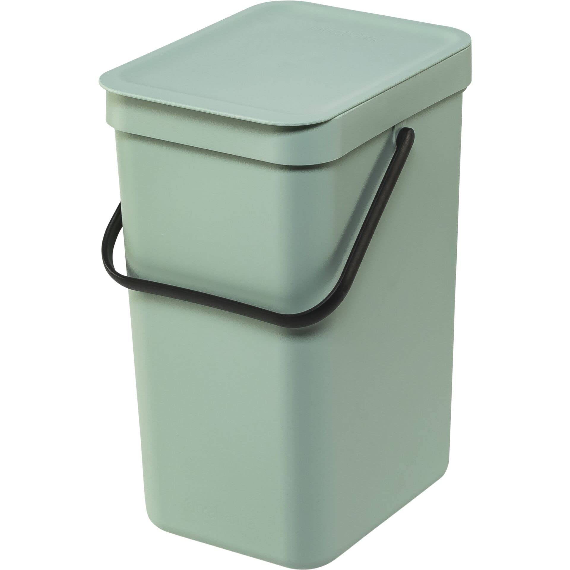 Brabantia Sort & go Kitchen Recycling can (32 galJade green) Stackable Waste Organiser with Handle & Removable Lid  Wallcupboard Mounting