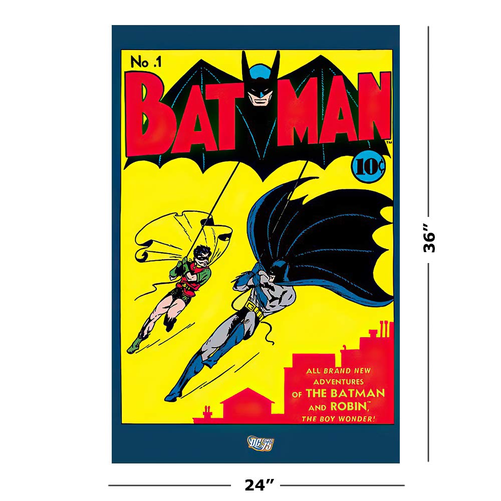 First Batman Comics Cover Poster 1St Rare Hot New 24X36
