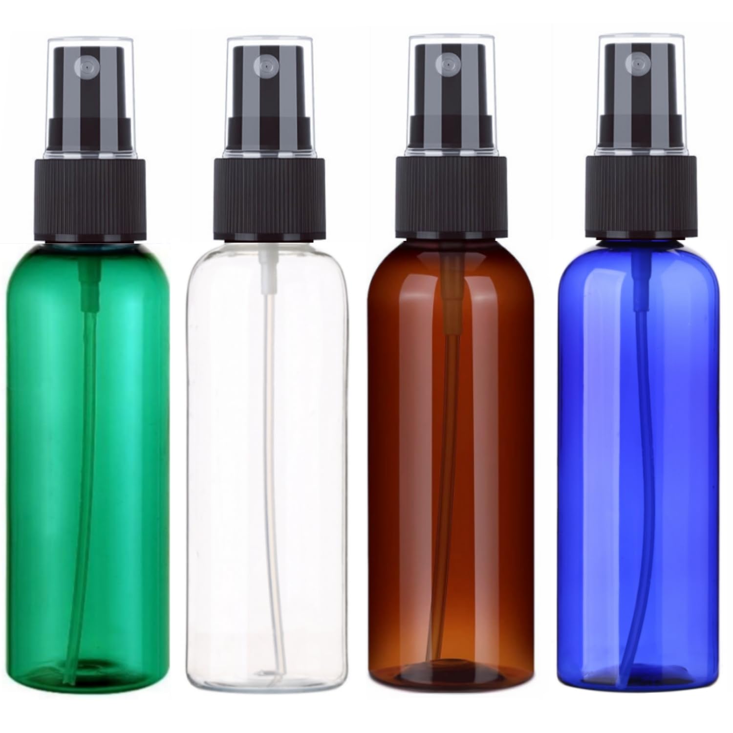 Sinide Plastic Spray Bottles 100 Ml/3.4 Oz Fine Mist Mini Travel Bottle Set, Portable Refillable Makeup Sprayer Containers For P