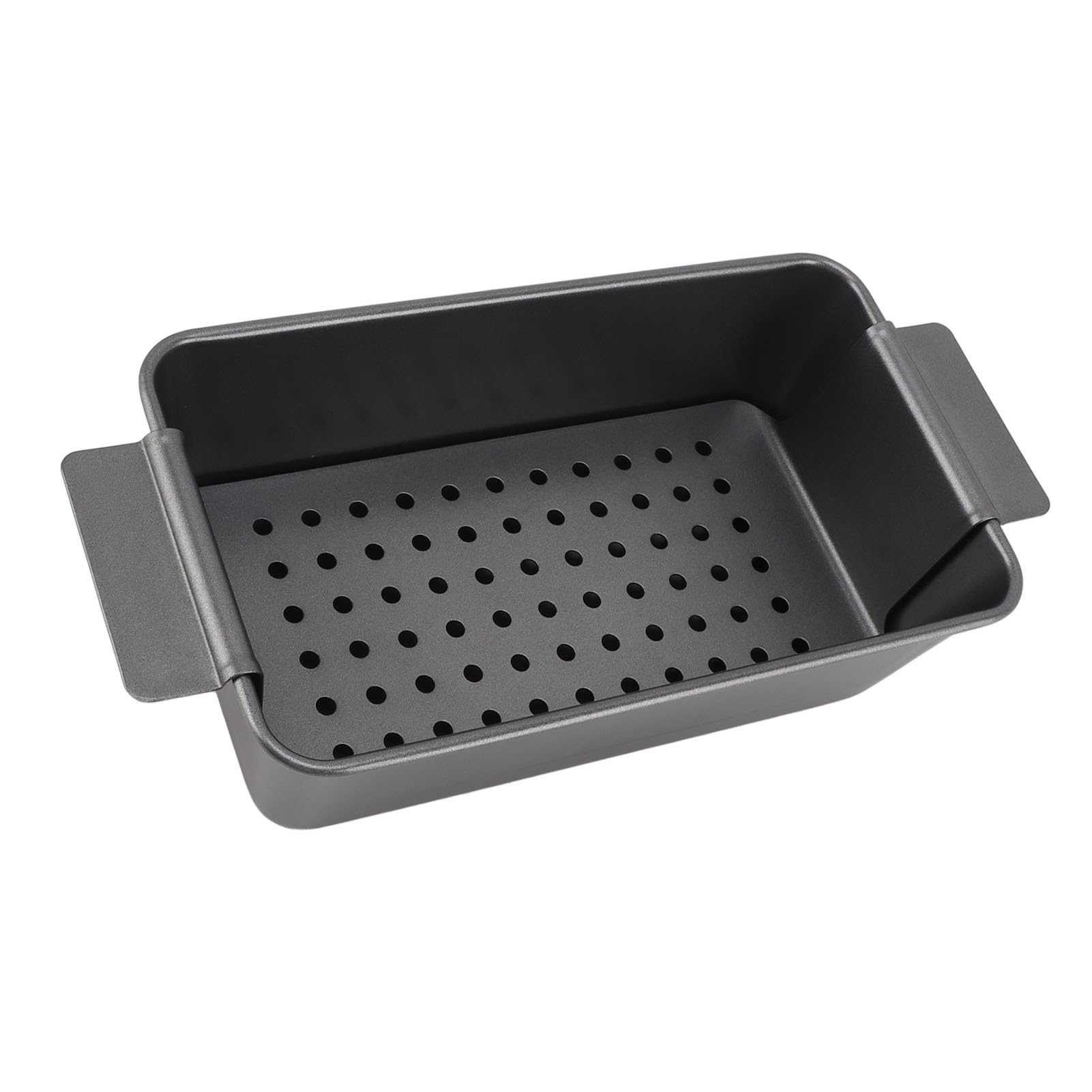 Fockety Non Stick Meatloaf Pan with Drain Tray, Heavy Duty Carbon Steel Pan, Heat Conductivity, Dishwasher, Oven Baking, Baking 