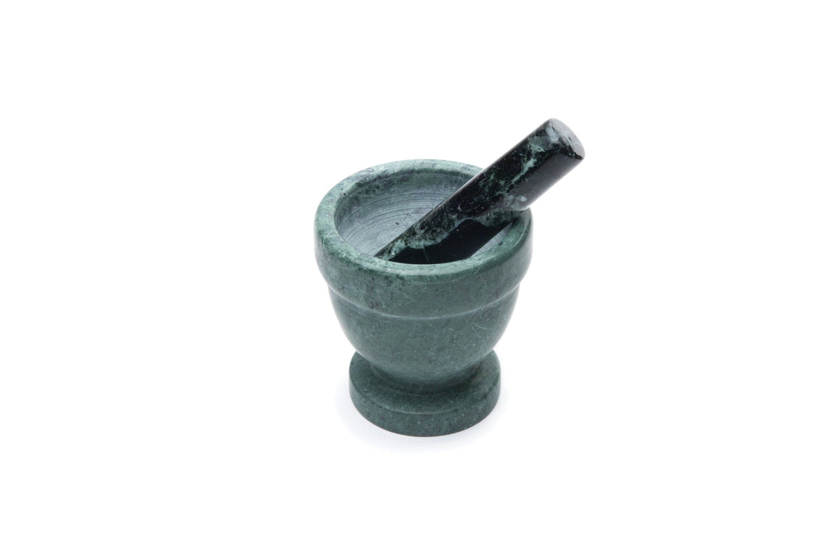 Fox Run Marble Mortar And Pestle, Green, 4''