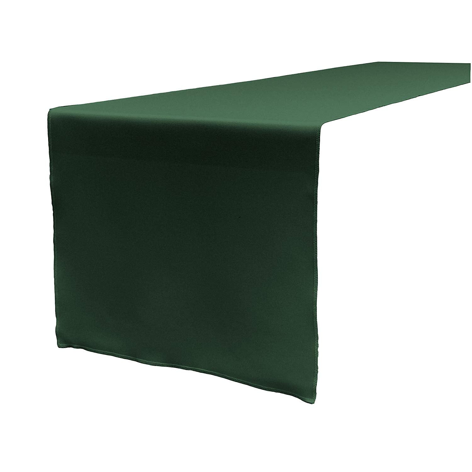 New Creations Fabric & Foam Inc, 14 Wide by 72 Long Polyester Poplin Table Runner, Hunter Green