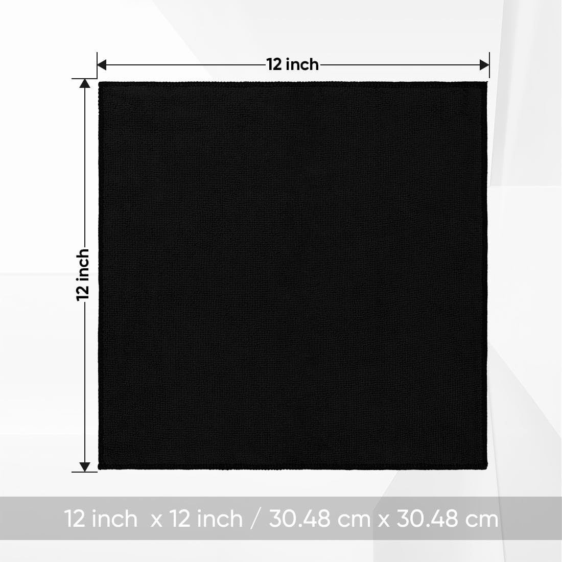 Homexcel Black Washcloths 24 Pack, Highly Absorbent And Soft Microfiber Face Towel, Multi-Purpose Wash Cloths For Bathroom, Hote