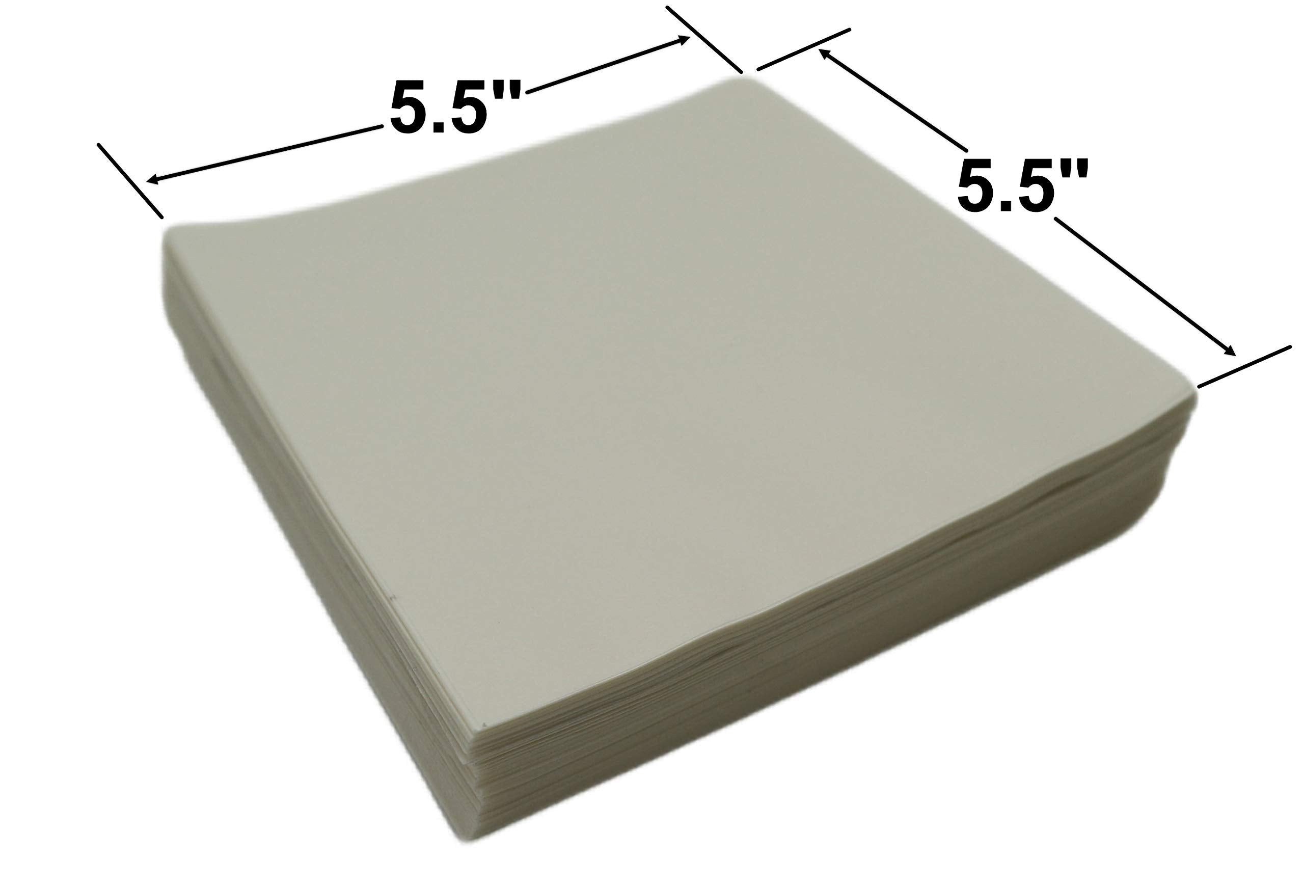 Kitchen Geeks Hamburger Patty Paper - 1000 Wax Paper 5.5 X 5.5 Inch Square Sheets For Burger Press Maker Patties, Baking, Candy