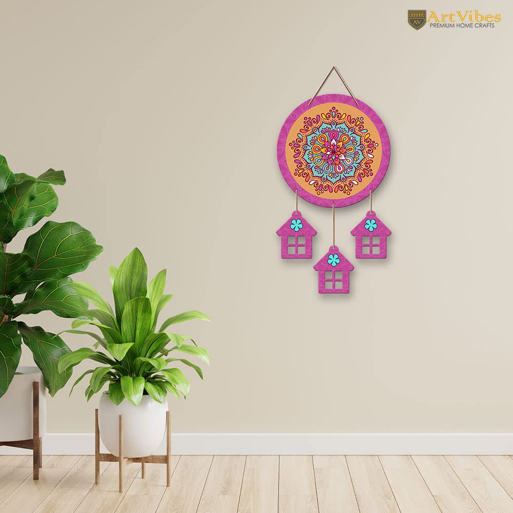 Artvibes Designer Wooden Wall Hanging Decoration Items for Home | Gifts | Bedroom | Wood Decorative Hanger for Living Room | Mod