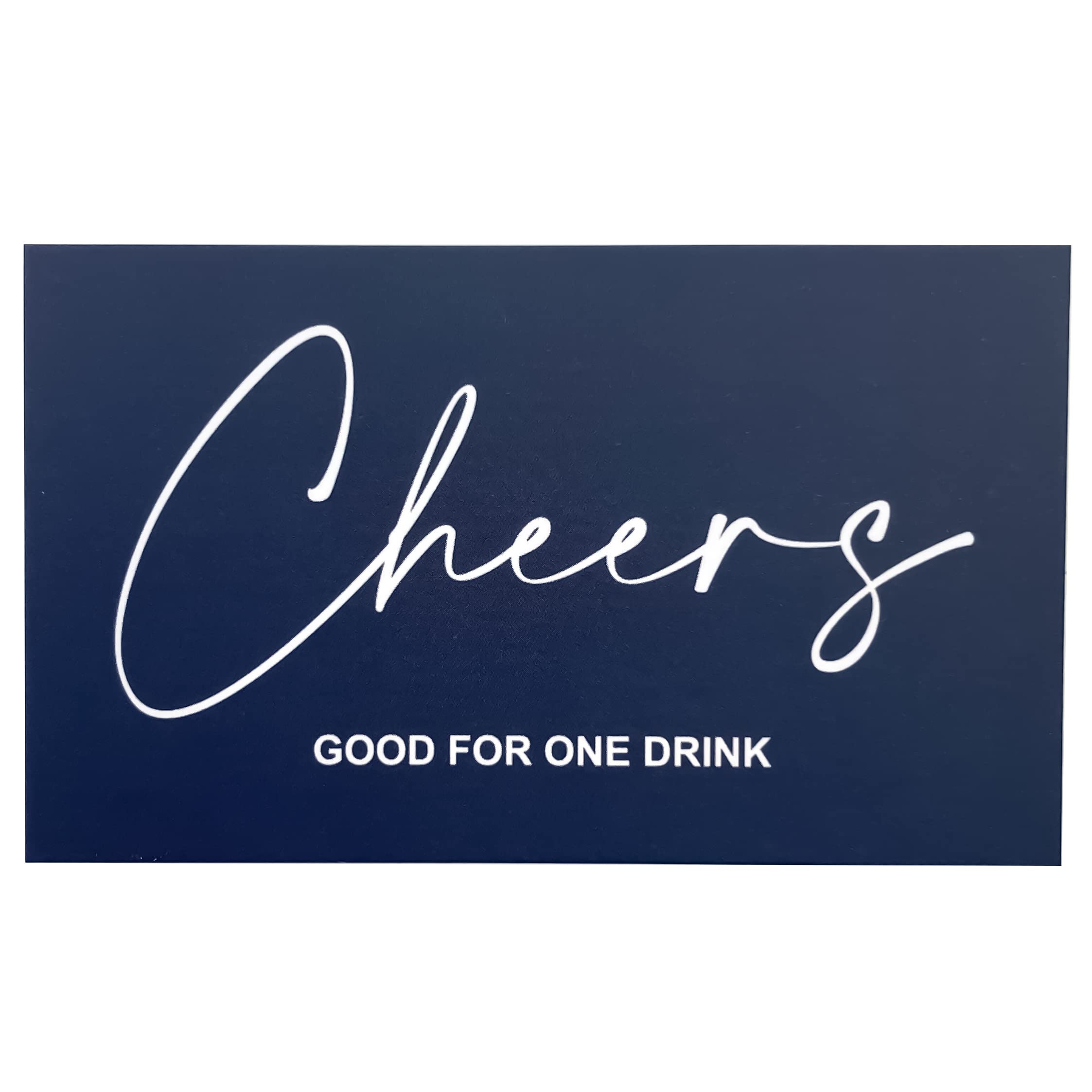 Rxbc2011 100 Free Drink Tickets Drink Tokens For Party Wedding Halloween Work Event Party Bar, Dark Navy