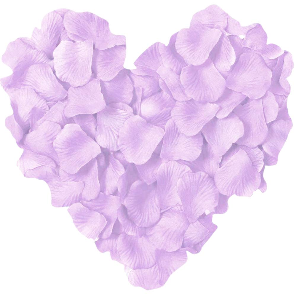 1000 Pieces Light Purple Artificial Silk Rose Petals Flower Decoration Wedding Party Color Light Purple