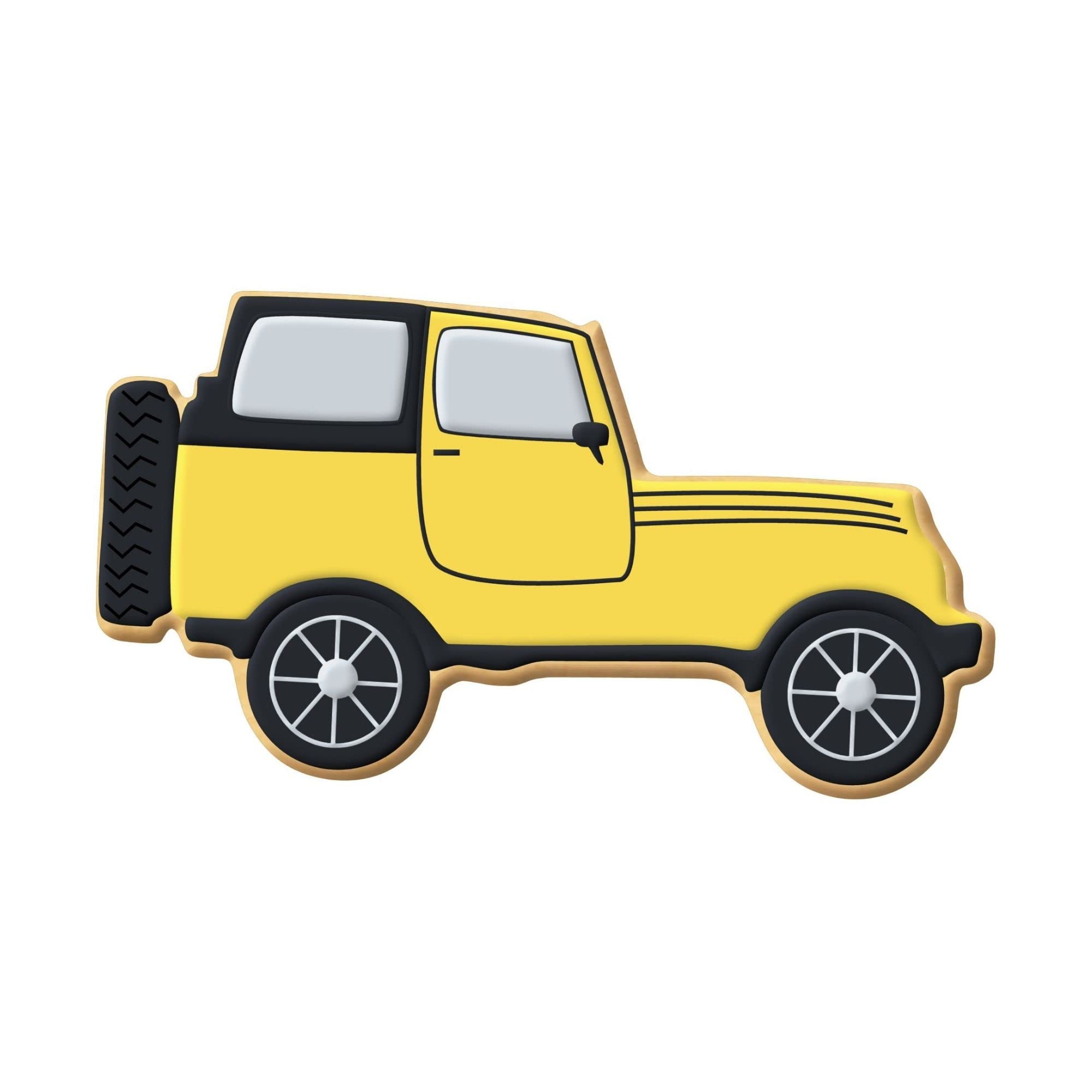 Suv Military Off-Road Vehicle Cookie Cutter 4.25 Inch - Made In The Usa - Foose Cookie Cutters Tin Plated Steel - Suv Cookie Mol