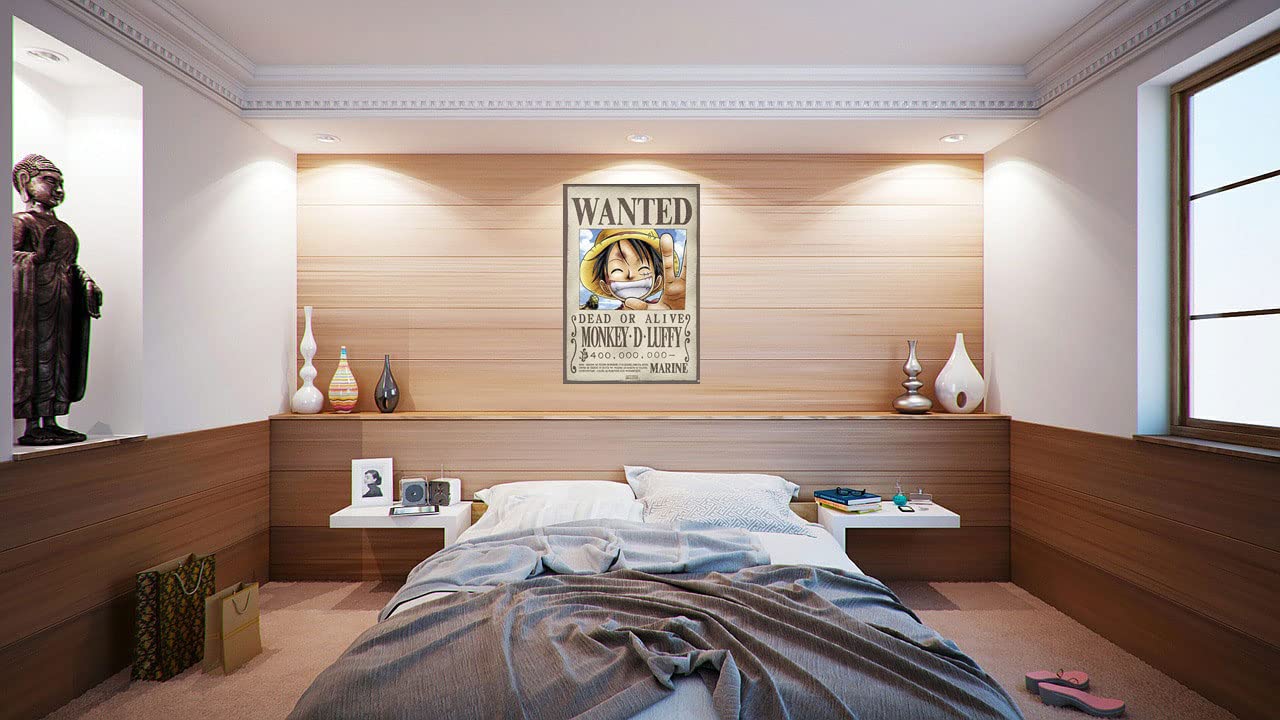 Poster Stop Online One Piece - Manga/Anime Tv Show Poster/Print (Wanted Monkey D. Luffy) (Size 27'' X 39'')