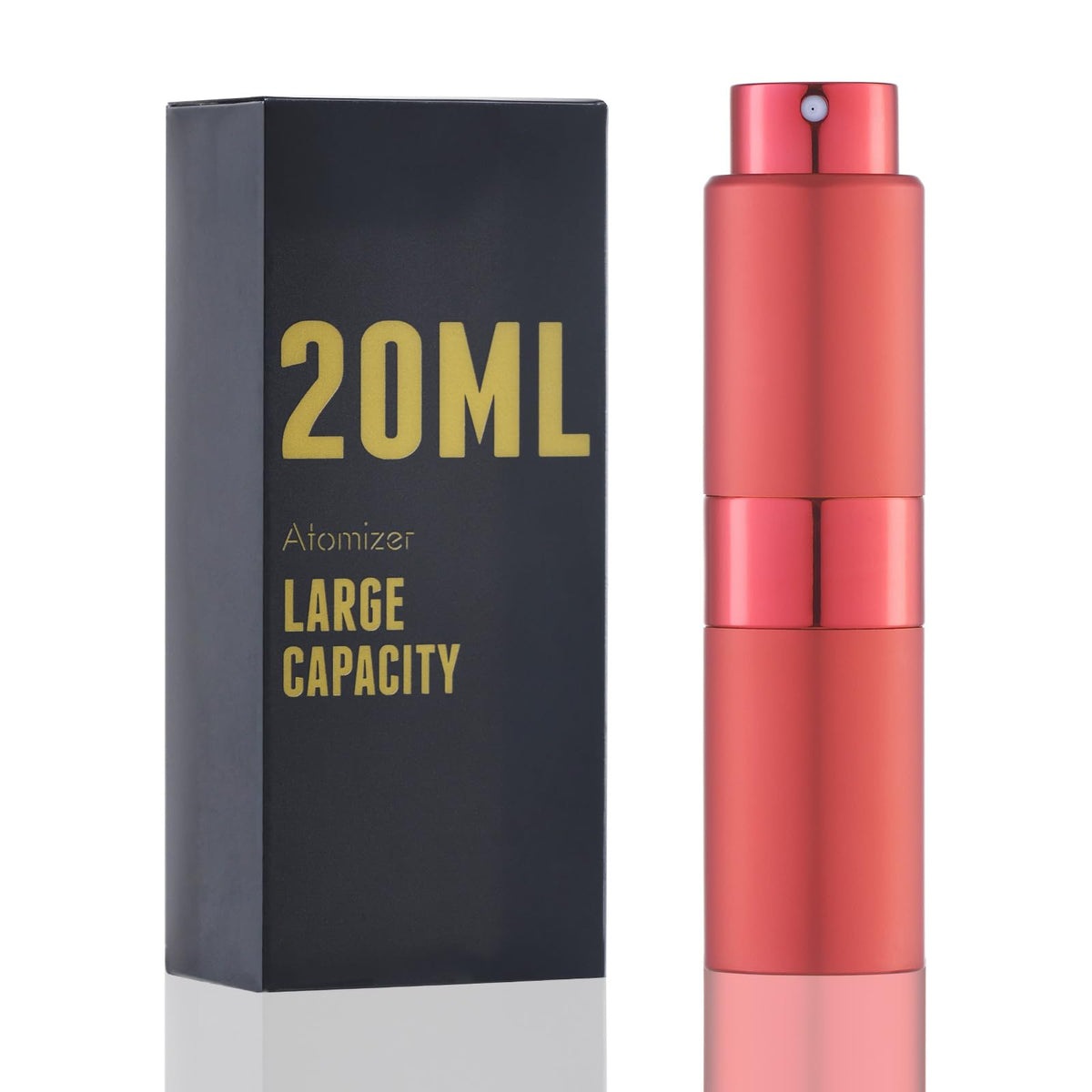 Owlyee 20Ml Perfume Atomizer, 1Pcs Travel Cologne Spray Bottle, Mini Empty Sprayer Dispenser (Red)