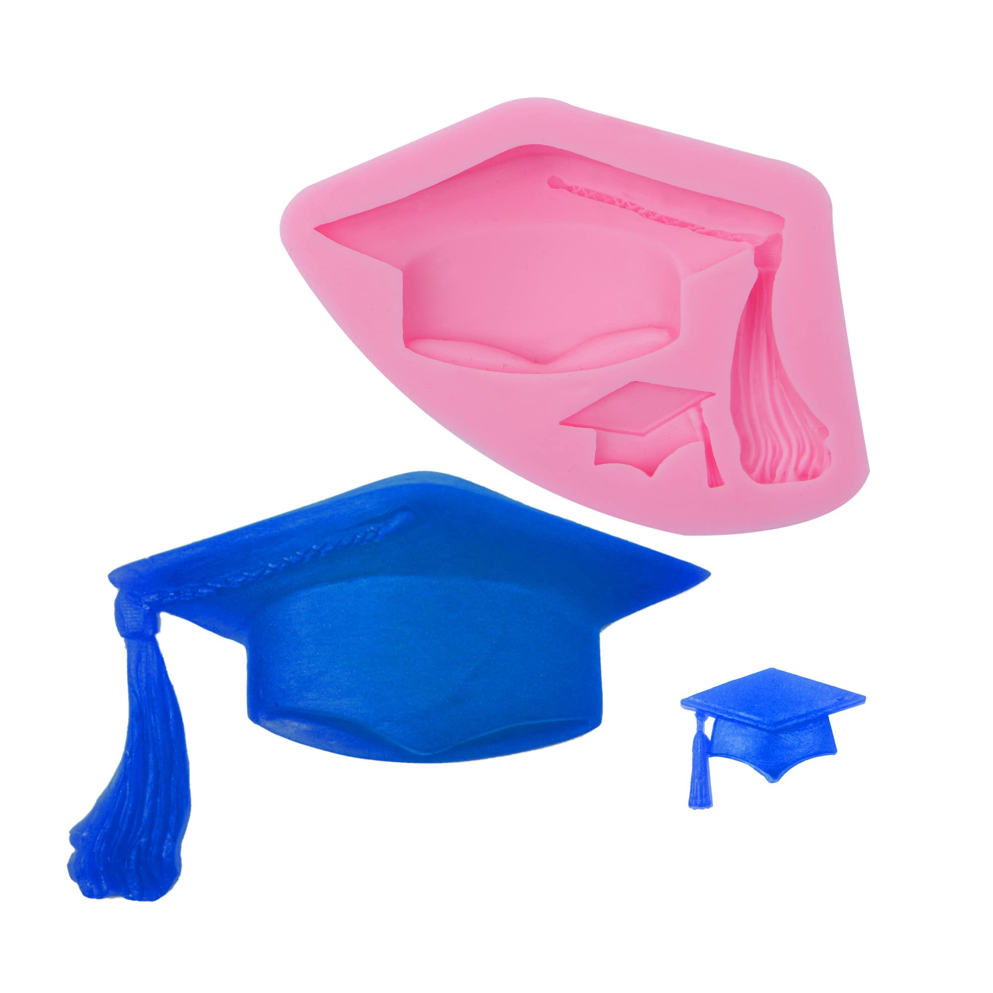 Doctoral Cap Fondant Molds, Graduation Silicone Chocolate Mould, For 2022 Kids Graduation Celebration Cake Decoration, Cupcake T
