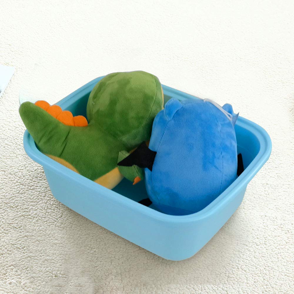 Nicesh 4-Pack Plastic Dishpan, 12 Quart Kitchen Wash Bin, Blue