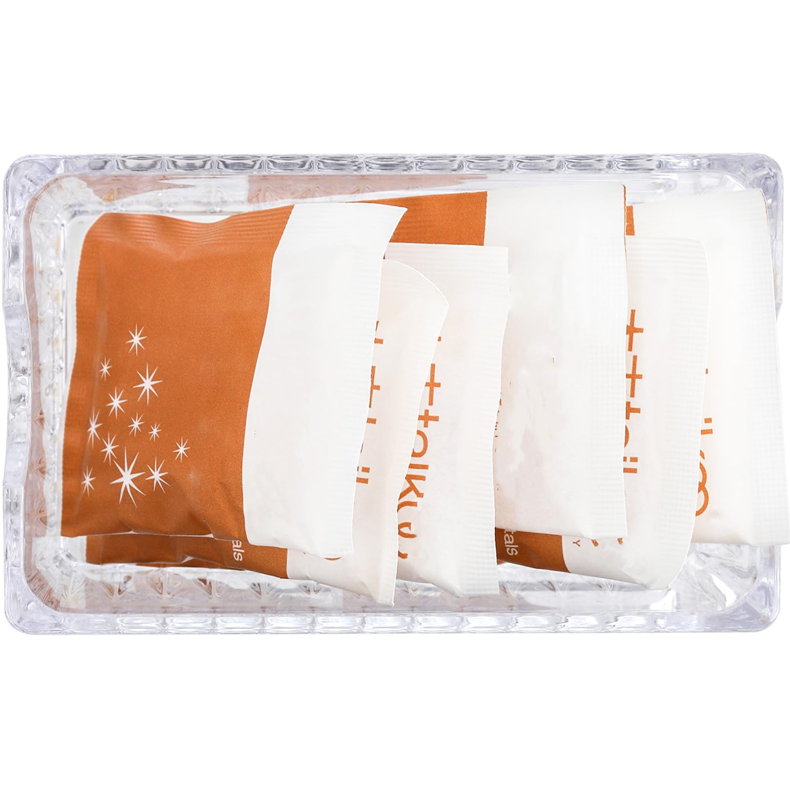 Deayou 6-Pack Sugar Packet Holder, Acrylic Sugar Bag Holder For Coffee Bar, Cabinet, Sweetener