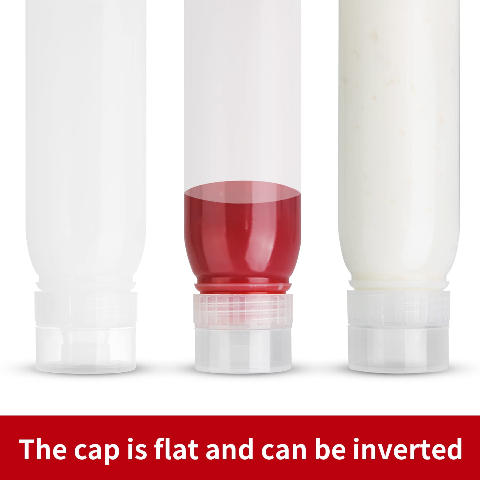 Porous Condiment Squeeze Bottles  Salad Dressing Container  Squeeze Bottles for Sauces  Botellas Exprimibles de Condimentos 3-Pack 13 oz  Syrup Dispenser Great for Ketchup  Salad  BBQ Sauce  Oil.