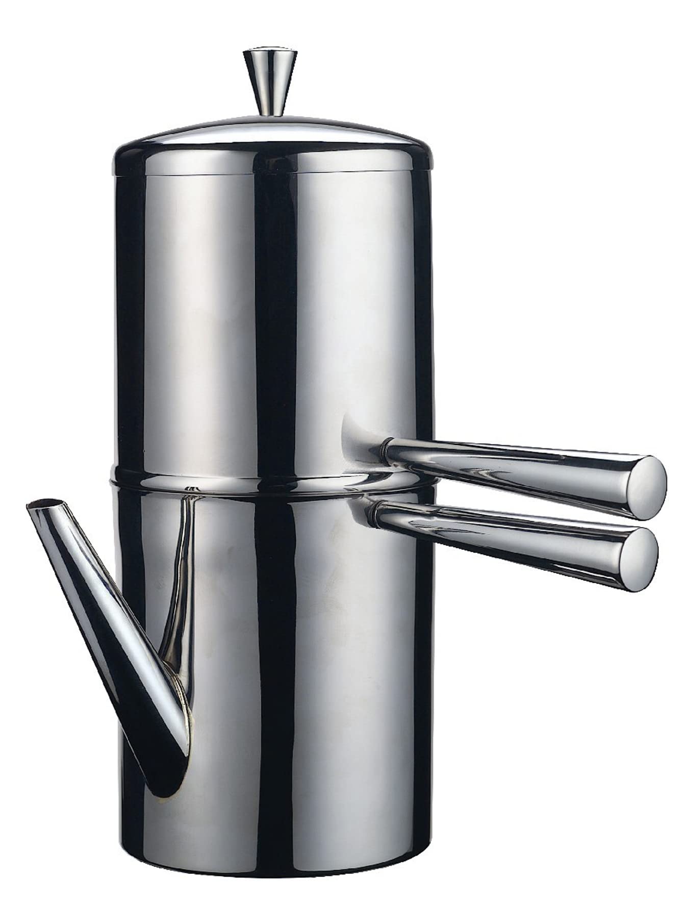 Ilsa Stainless Steel Neapolitan Drip Coffee Maker With Spout, 3 Cup