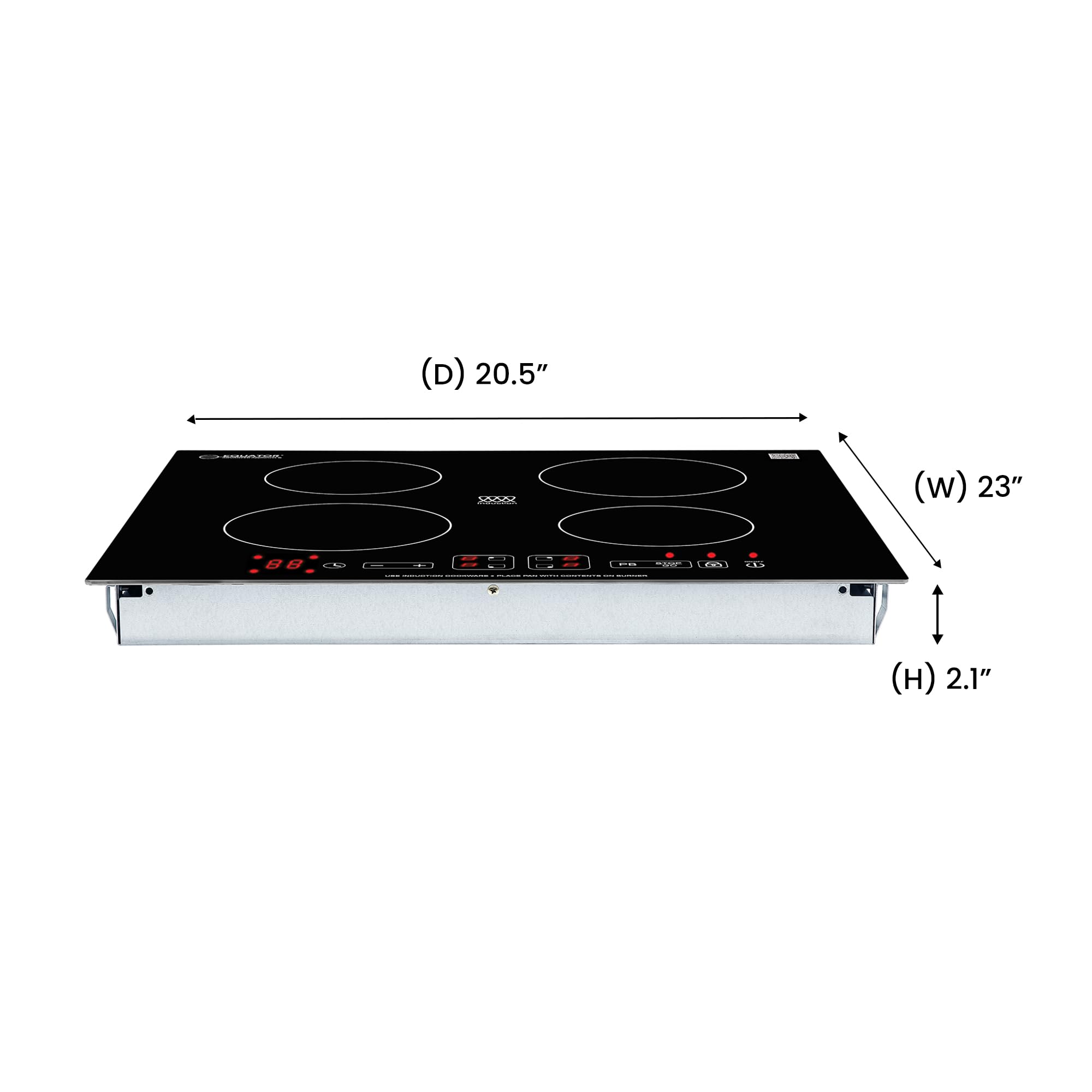 Equator 36'' Built-In 4 Burner Induction Cooktop 9 Level Power Boost 220V