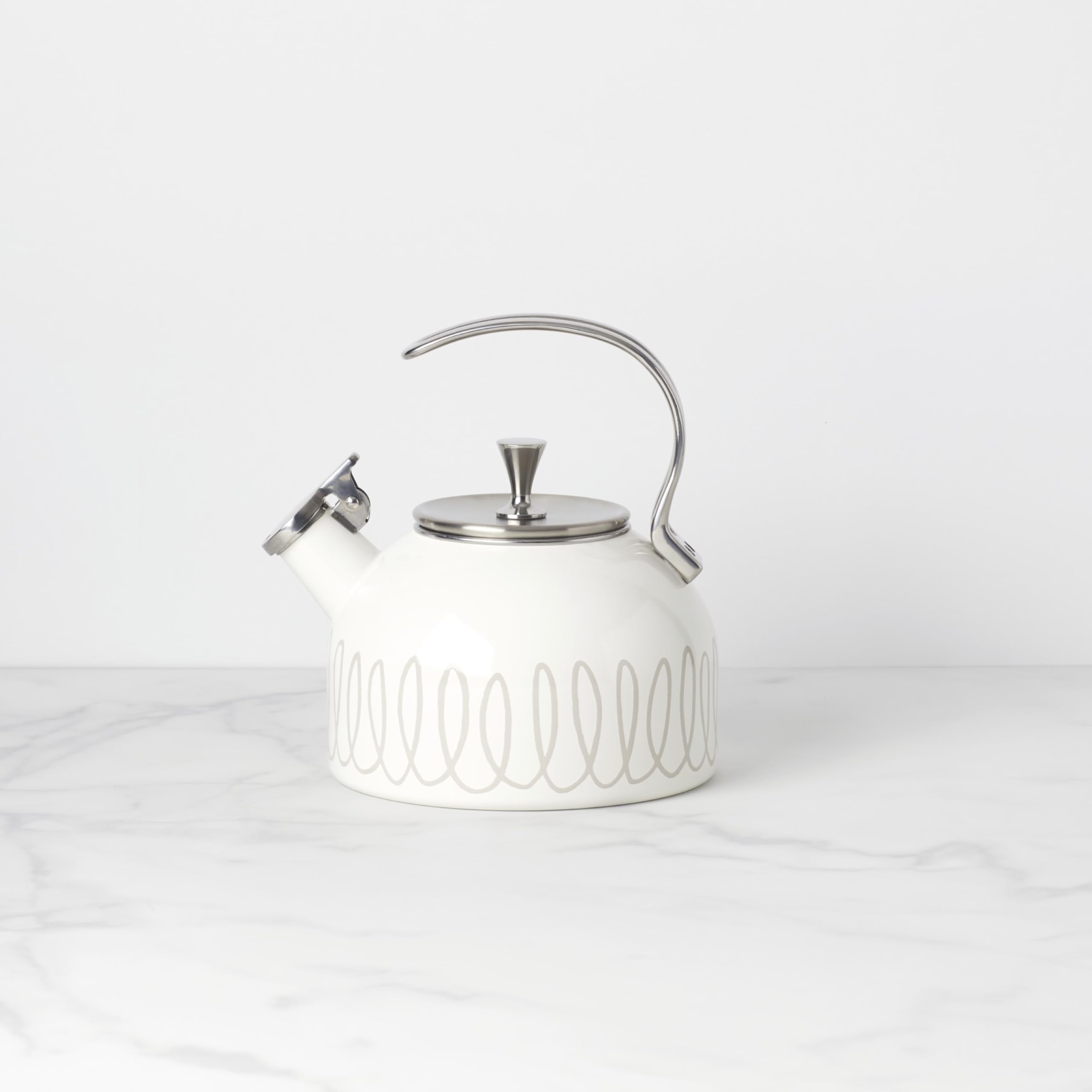kate spade new york Charlotte Street West Kettle, 2.5 Quarts, Gray, Model 886301