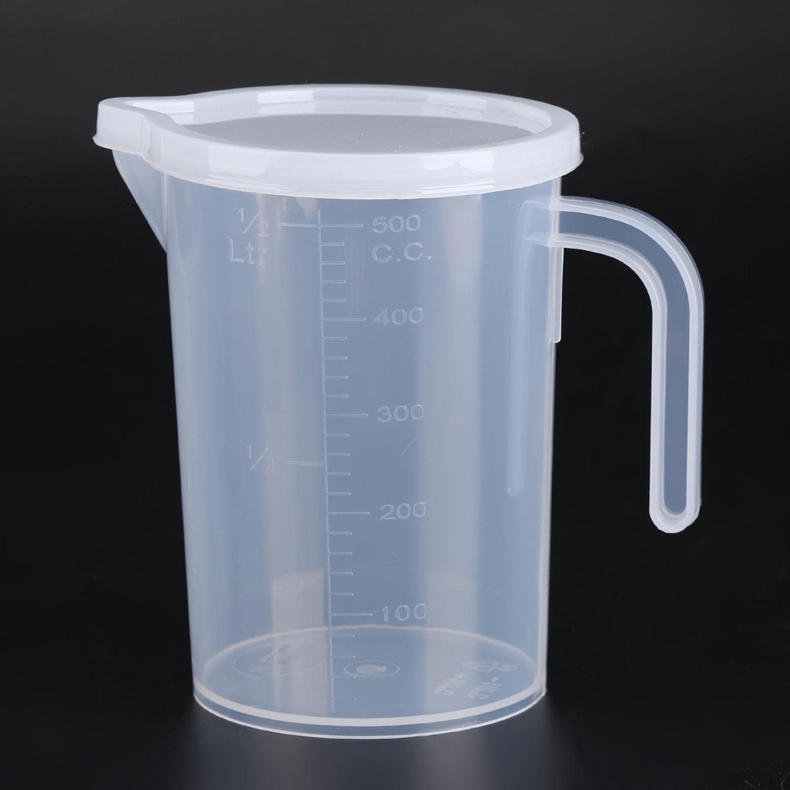 Measuring Cup With Lid Large Capacity Food Grade Pp Material Baking Measuring Cup With Stable Angled Handle Kitchen Cooking Past