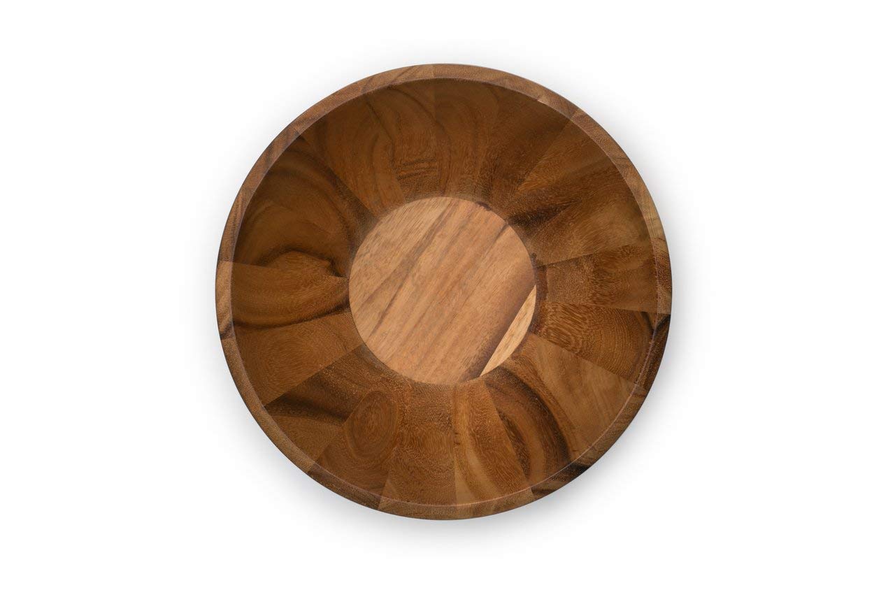 Ironwood Gourmet Extra Large Madera Salad Bowl, Acacia Wood, 12 X 12 X 7.25