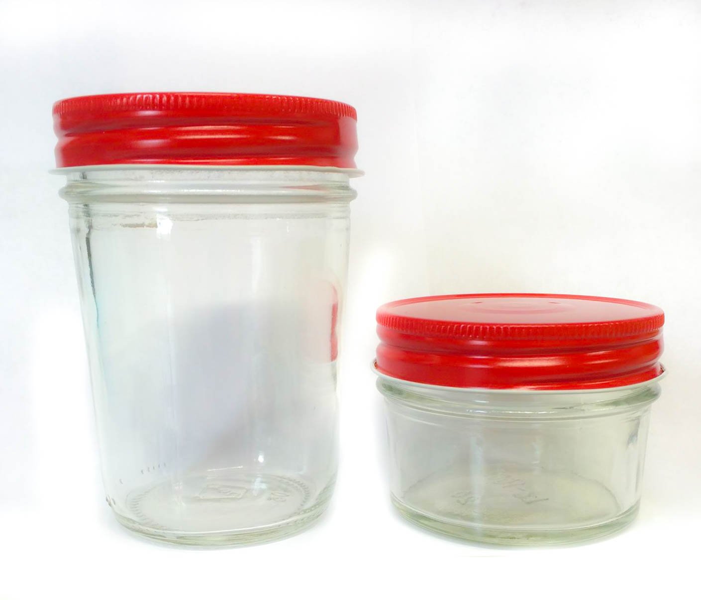 Nakpunar 12 Pcs Red Mason Jar Lids With Plastisol Liner