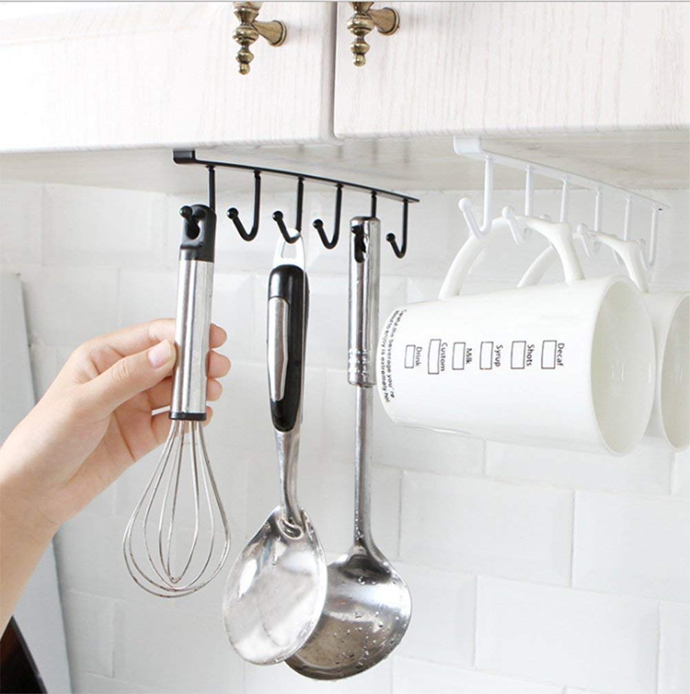 Glive (Label) Multifunctional Metal Door Organiser/Hook Hanger Ceiling Hook, Kitchen Cabinet Home Storage Hanger Hook Rack Sink 