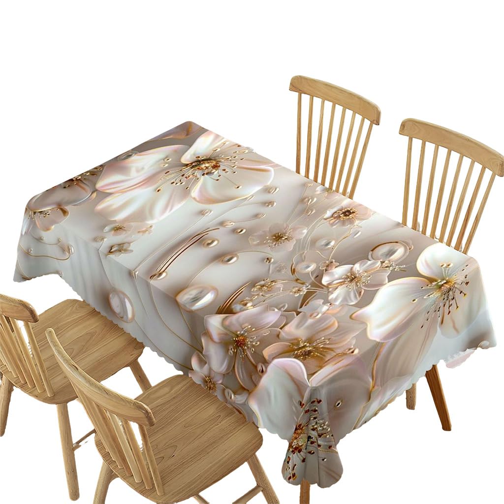 HASTHIP Dining Table Cover 6 Seater Waterproof 5571 Floral Print