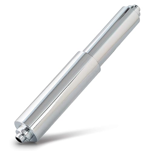 Universal Plastic Spring Loaded Toilet Paper Roll Holder Replacement, Chrome (1, Chrome)