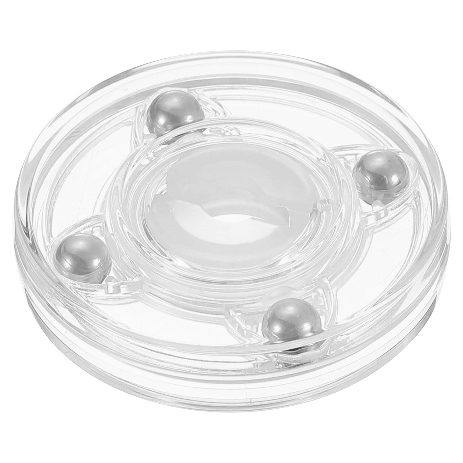 uxcell Acrylic Lazy Susan Turntable, 2 Inch Clear Turntable Organizer Ball Bearing 360 Degree Rotating Tray for Spice Rack Table