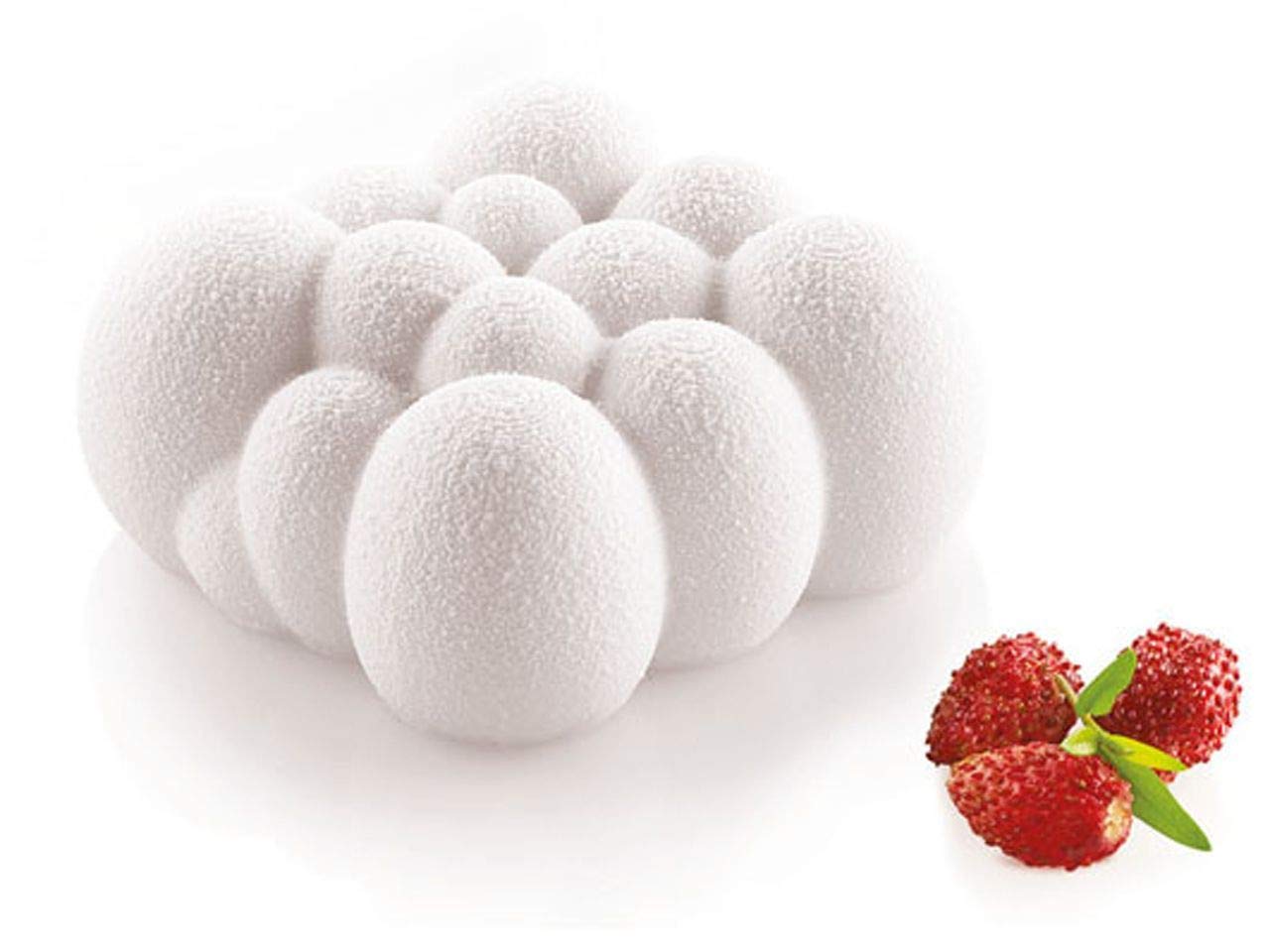 Silikomart Cloud120 Silicone Baking Mold Freezing Mould With 6 Cavities, Each 2.79 Inch X 2.79 Inch X 1.33 Inch High