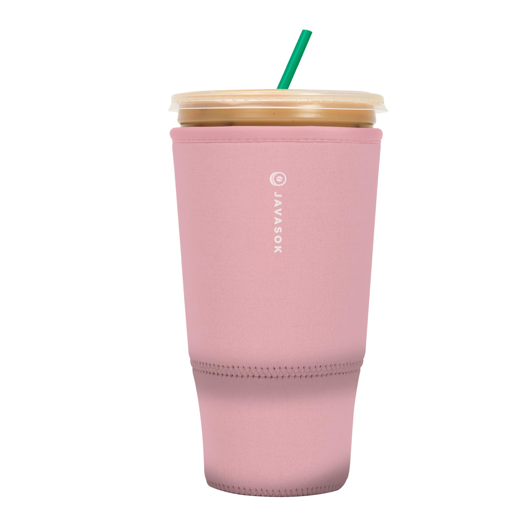 Sok It JavaSok Iced Coffee & Cold Soda Insulated Neoprene Cup Sleeve (Millennial Pink, XXLarge: 44-48oz)