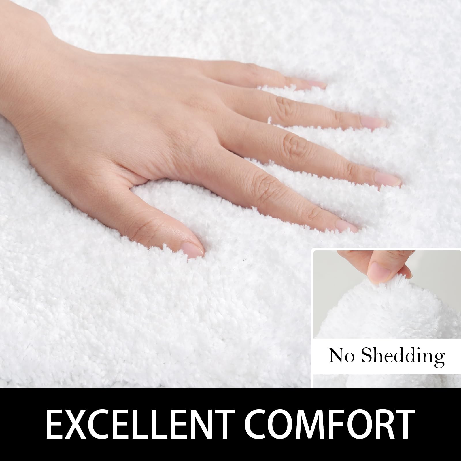 Lochas Luminous Non Slip Bathroom Rugs 32 X 20 Inch, Extra Soft And Comfy Bath Mats Rug, Absorbent Thick Microfiber Mat Carpets