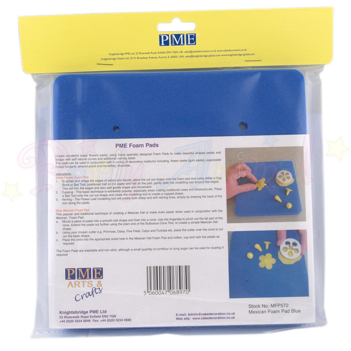 Pme Mfp572 Sugar Flower Mexican Foam Pad-Sugar & Gumpaste Modelling, Standard, Blue