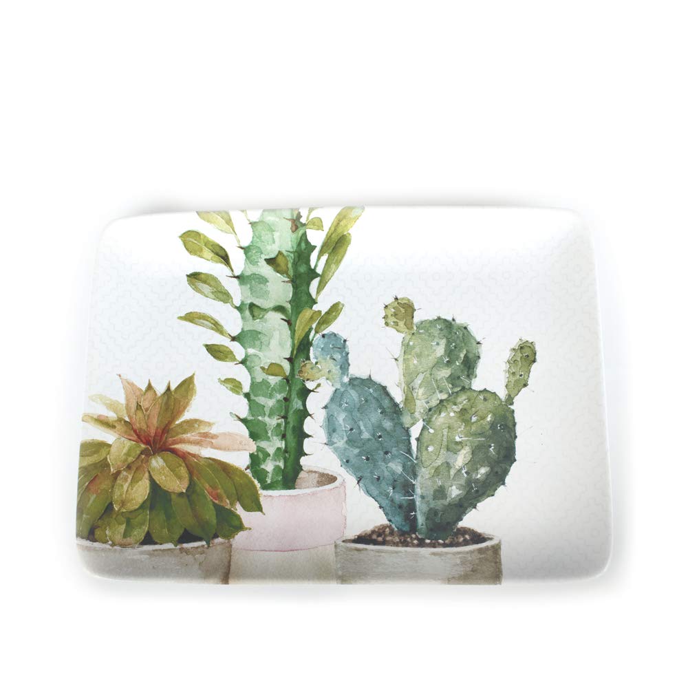 Certified International Cactus Verde Rectangular Platter 16'' X 12'',One Size, Multicolored