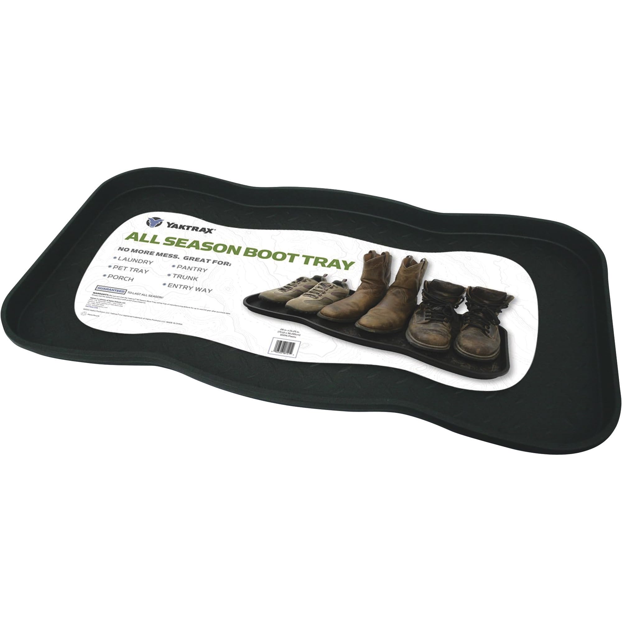 Yaktrax All-Season Boot And Shoe-Tray , Black