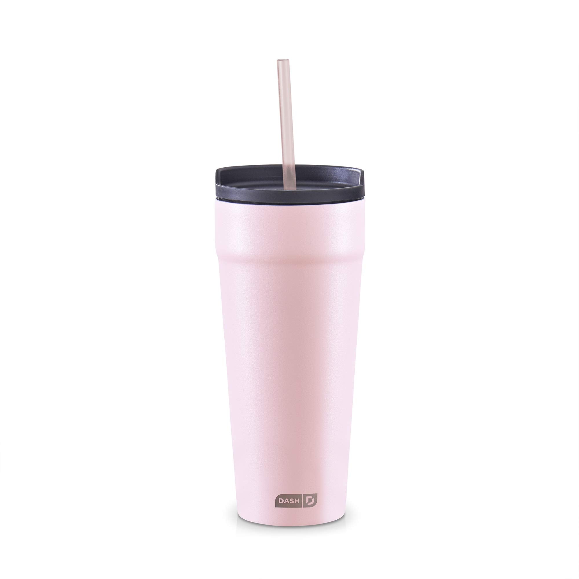 Dash 20Oz Tumbler With Spill-Proof Lid And Straw, Stainless Steel Vacuum Insulated Coffee Tumbler Cup, Double Wall Powder Coated