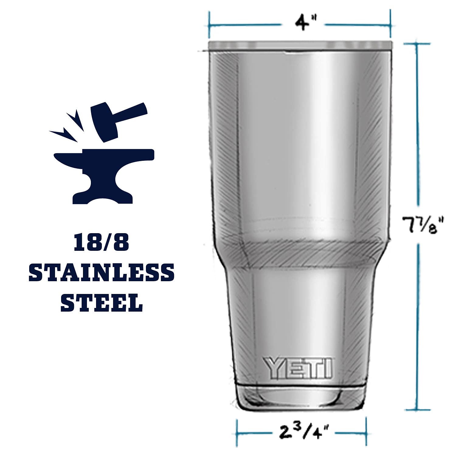 Yeti Rambler 30 Oz Tumbler, Stainless Steel, Vacuum Insulated With Magslider Lid, Highlands Olive