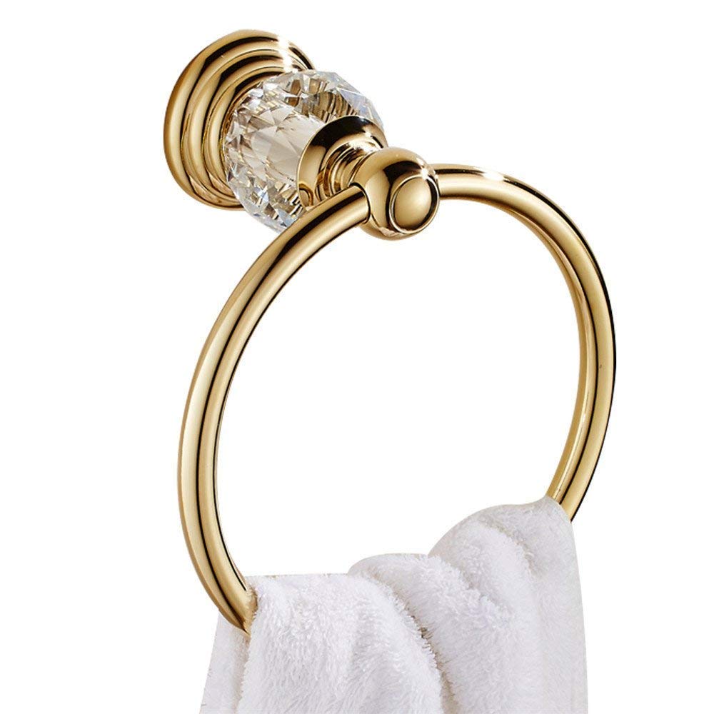 WINCASE Gold Bathroom Accessories  Adjustable Crystal Towel Bar Set  Golden Hardware Set Hand Towel Ring Racks Paper Holder Hook Wall Mounted