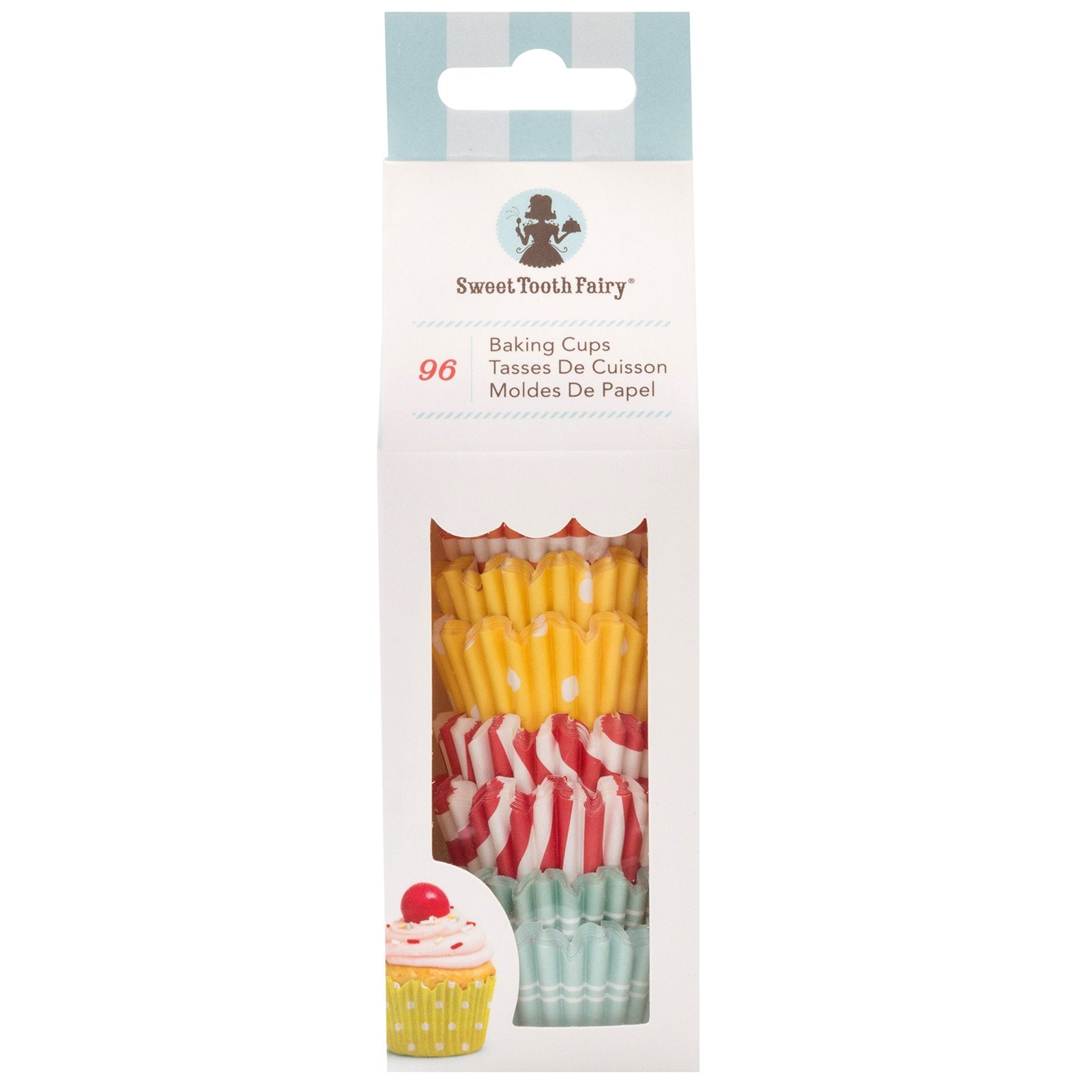 Sweet Tooth Fairy 320121 96Piece Mini Baking Cups Bright Something Sweet