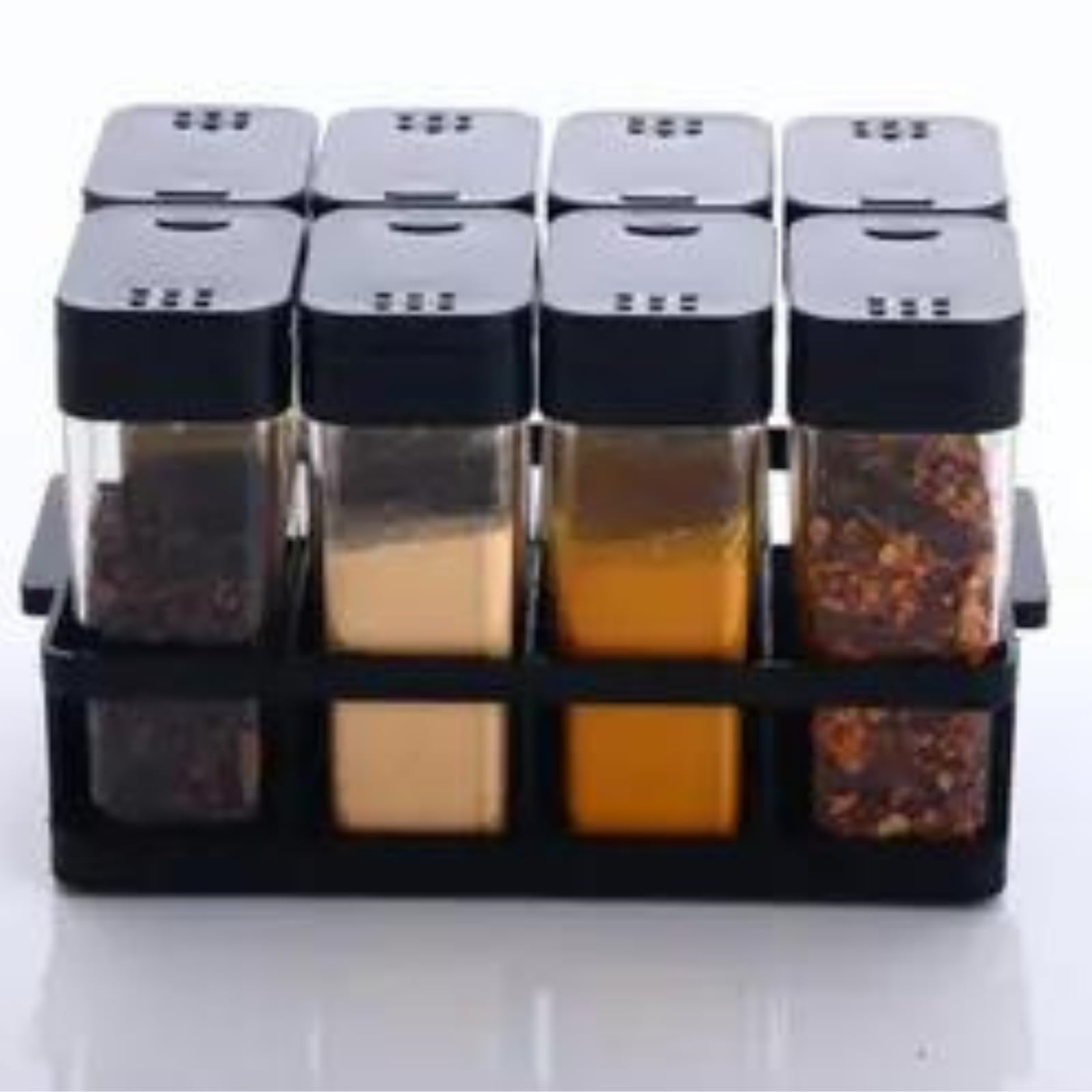 Tasmax 8 Pcs Sets Airtight Masala Box For Kitchen Masala Container For Kitchen Spice Jars Multi Storage Container For Kitchen Ea