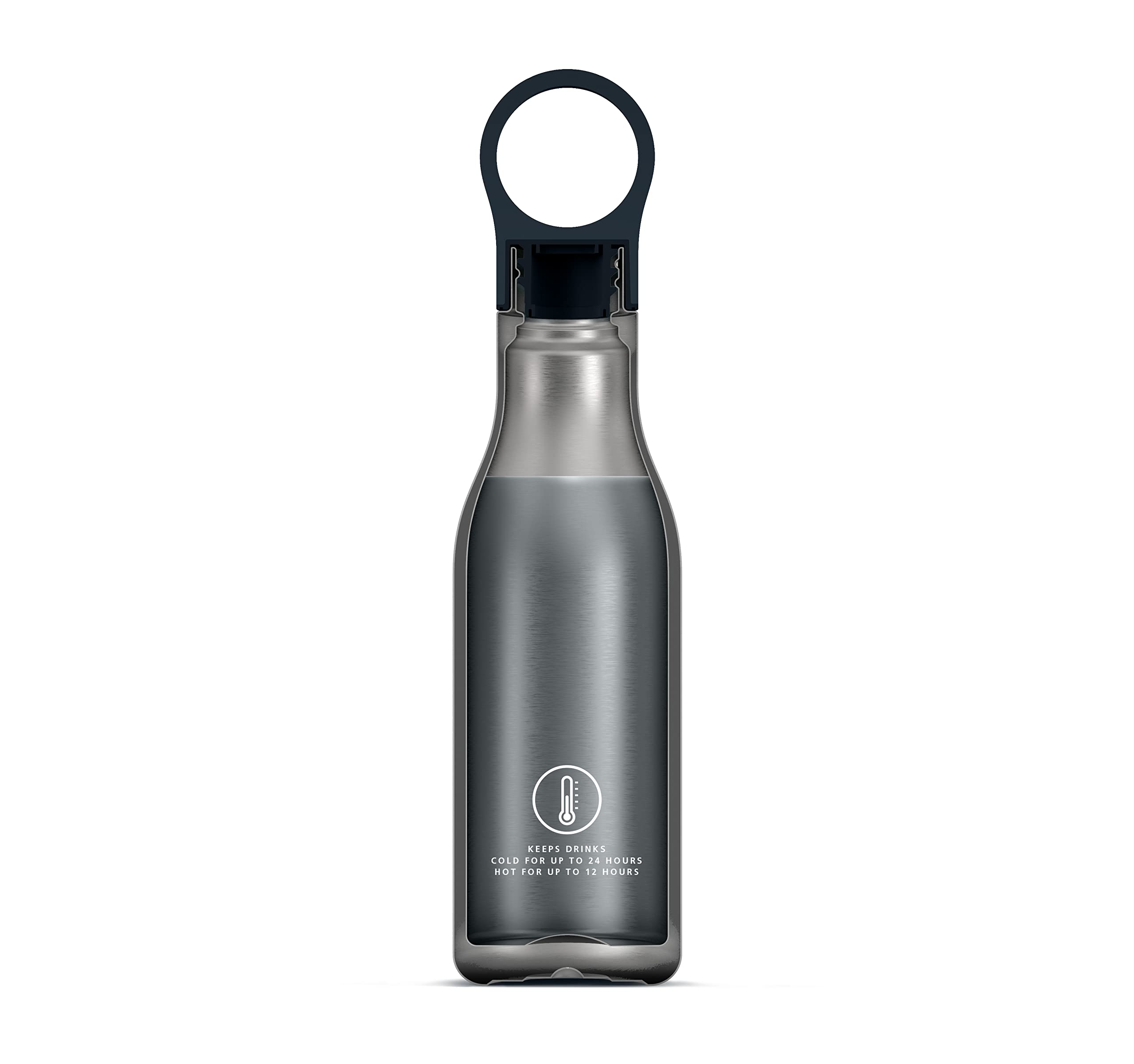 Joseph Joseph Refill Reuse Repeat 2-piece Travel Mug & Bottle Set  Stainless Steel  reusable coffee cup and insulated thermal bottle