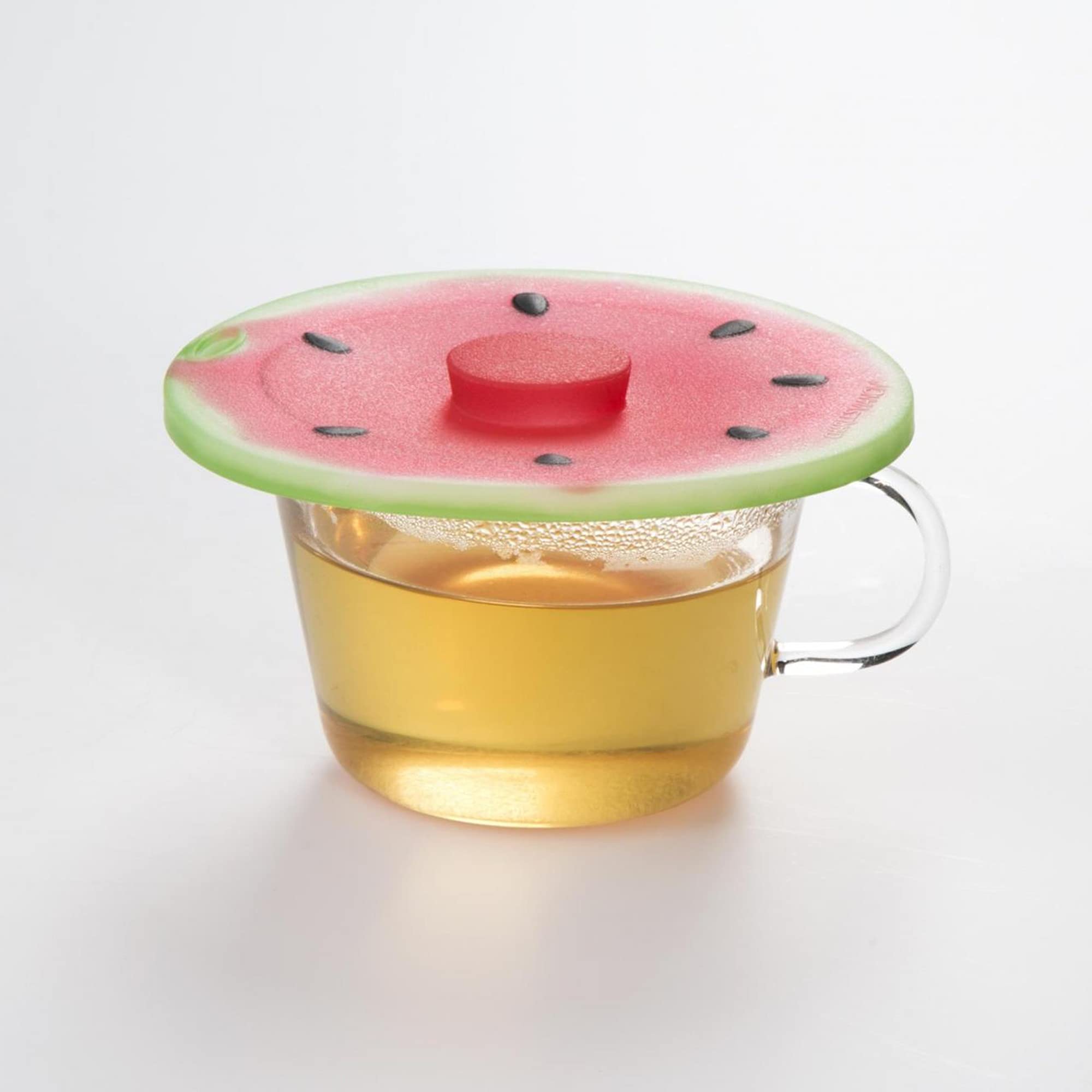 Charles Viancin Silicone Watermelon Drink Airtight Lid/Cover Set Of 2, Pink